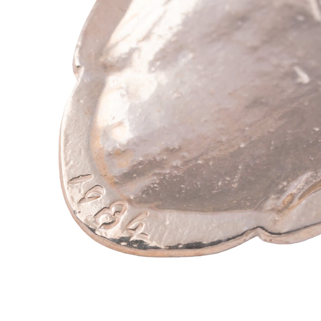 Gold Stamp Eagle Silver Spoon Pendant