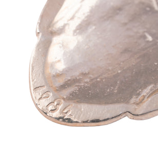 Gold Stamp Eagle Silver Spoon Pendant