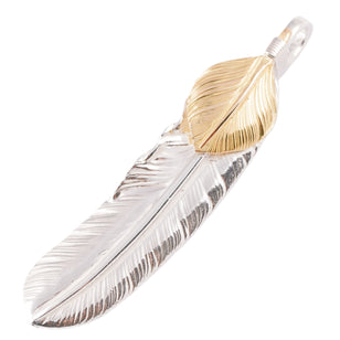 Gold Top Silver Feather (Right)(XL) #00180