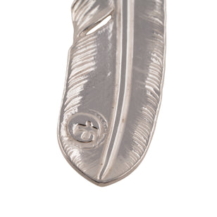 Gold Stamp Silver Feather (Left)(XL) #00305