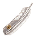 Gold Stamp Silver Feather (Right)(XL) — Goro's