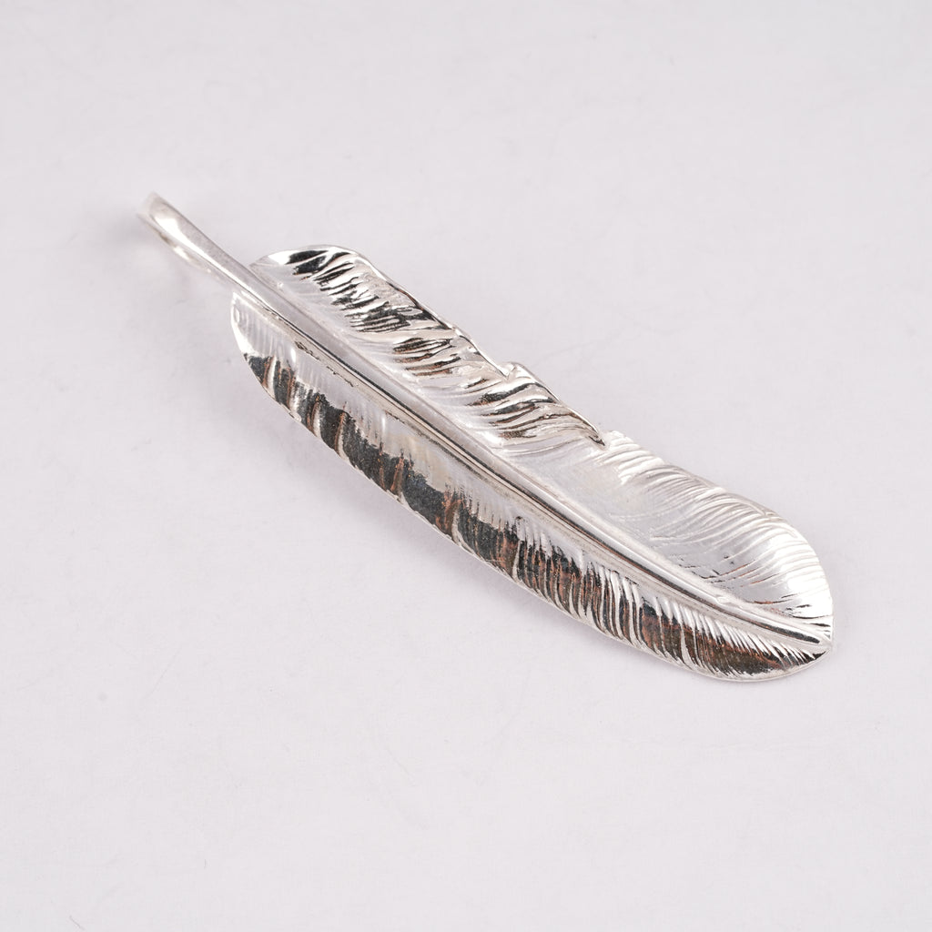 Plain Silver Feather (Left)(XL) #00184