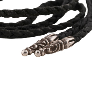 Scroll Leather Braid Necklace
