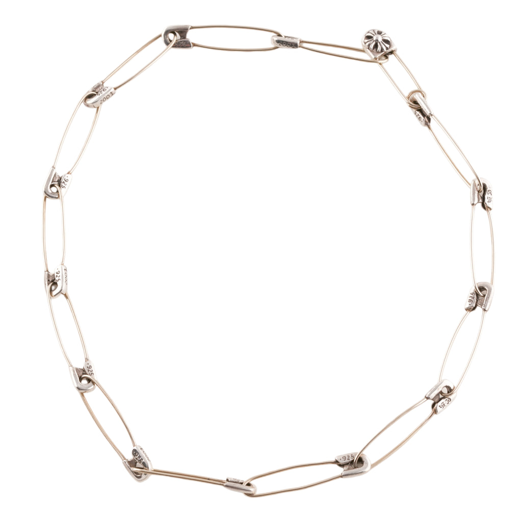 Chain of Safety Pin Necklace (16inch)