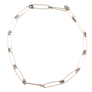 Chain of Safety Pin Necklace (16inch)