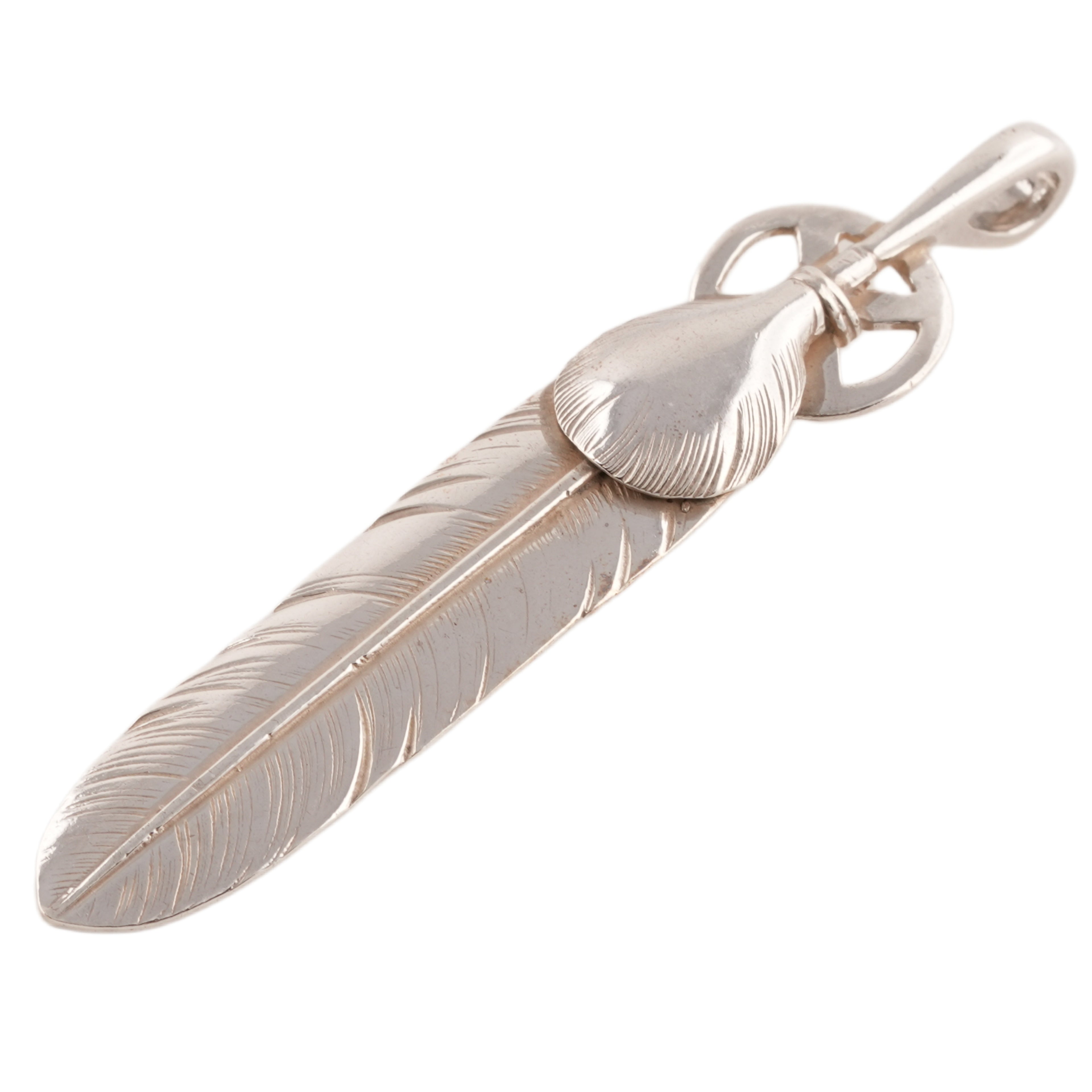 Heart Wheel Silver Feather (L) #00548