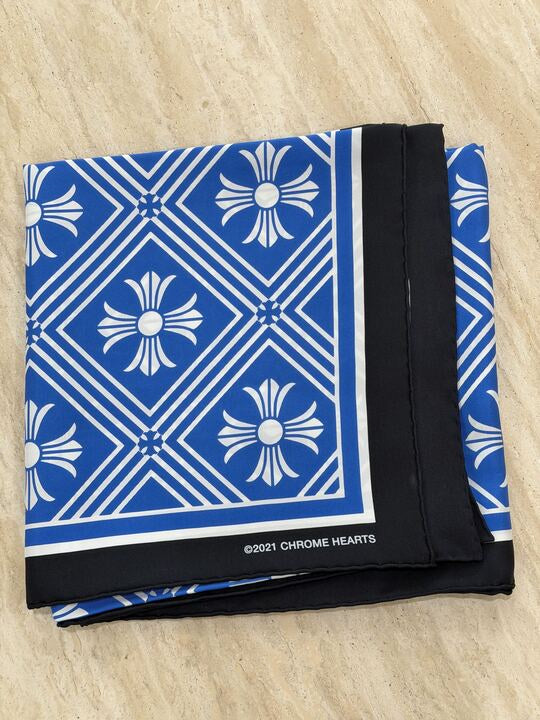CH Plus Silk Scarf (Blue)